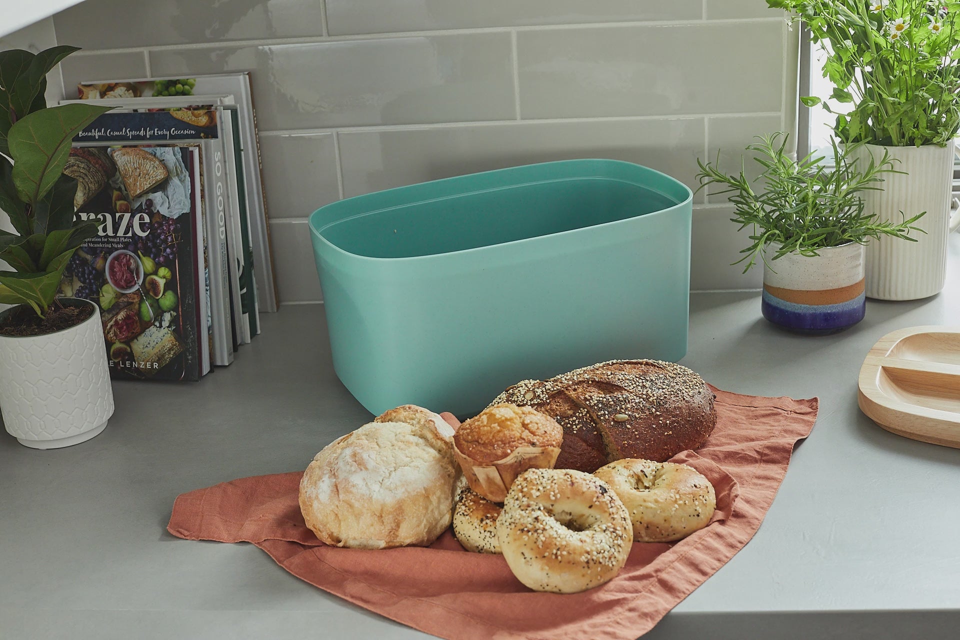 Spacious Modern Countertop Union Bread Box by Sonder Los Angeles