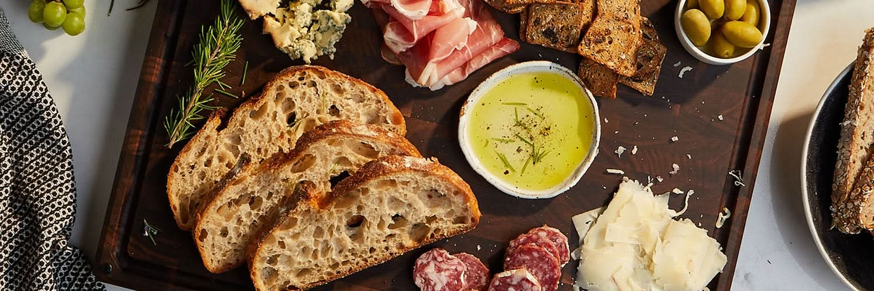 Charcuterie on a Sonder LA charcuterie board